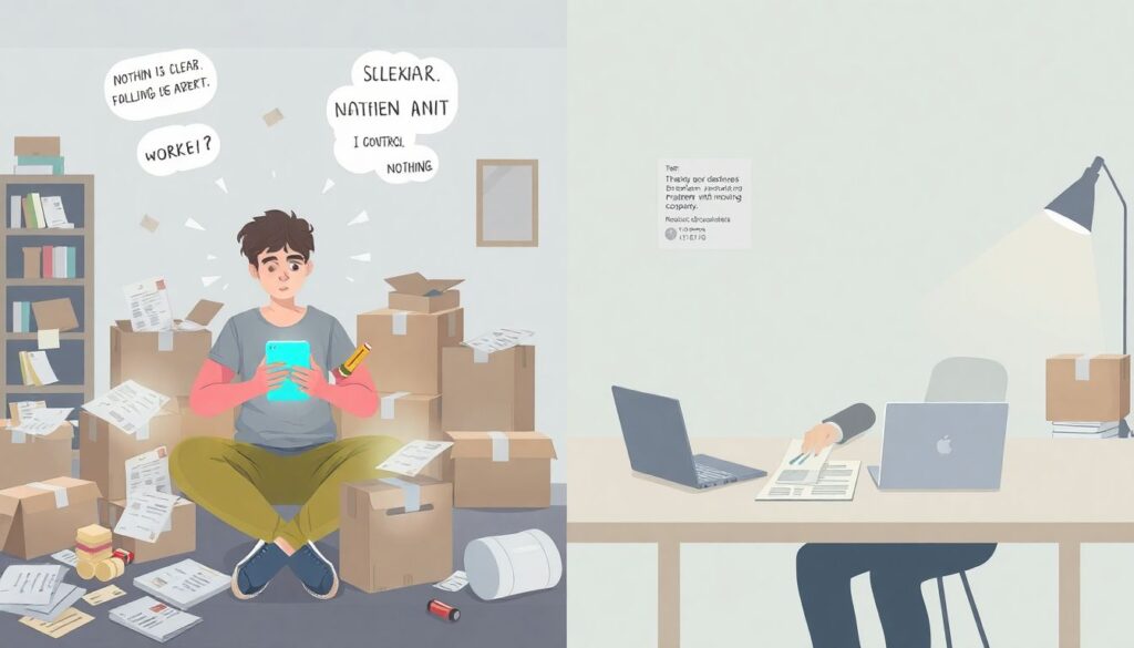 Стратегии управления стрессом во время переезда - иллюстрация